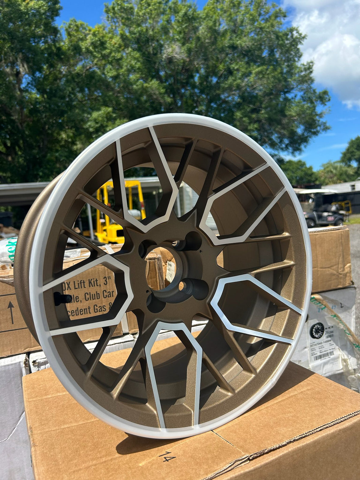 Genek 14" High Roller Matte Bronze & Machined Finish