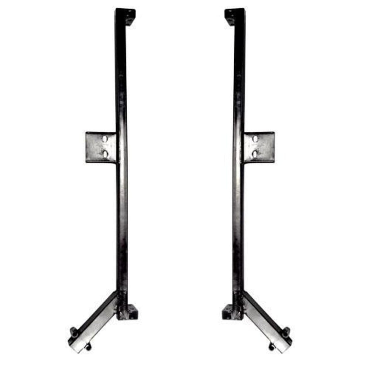 MJFX Armor Nerf Bar with Side Step - Black (INCLUDES BRACKETS FOR CLUB CAR)