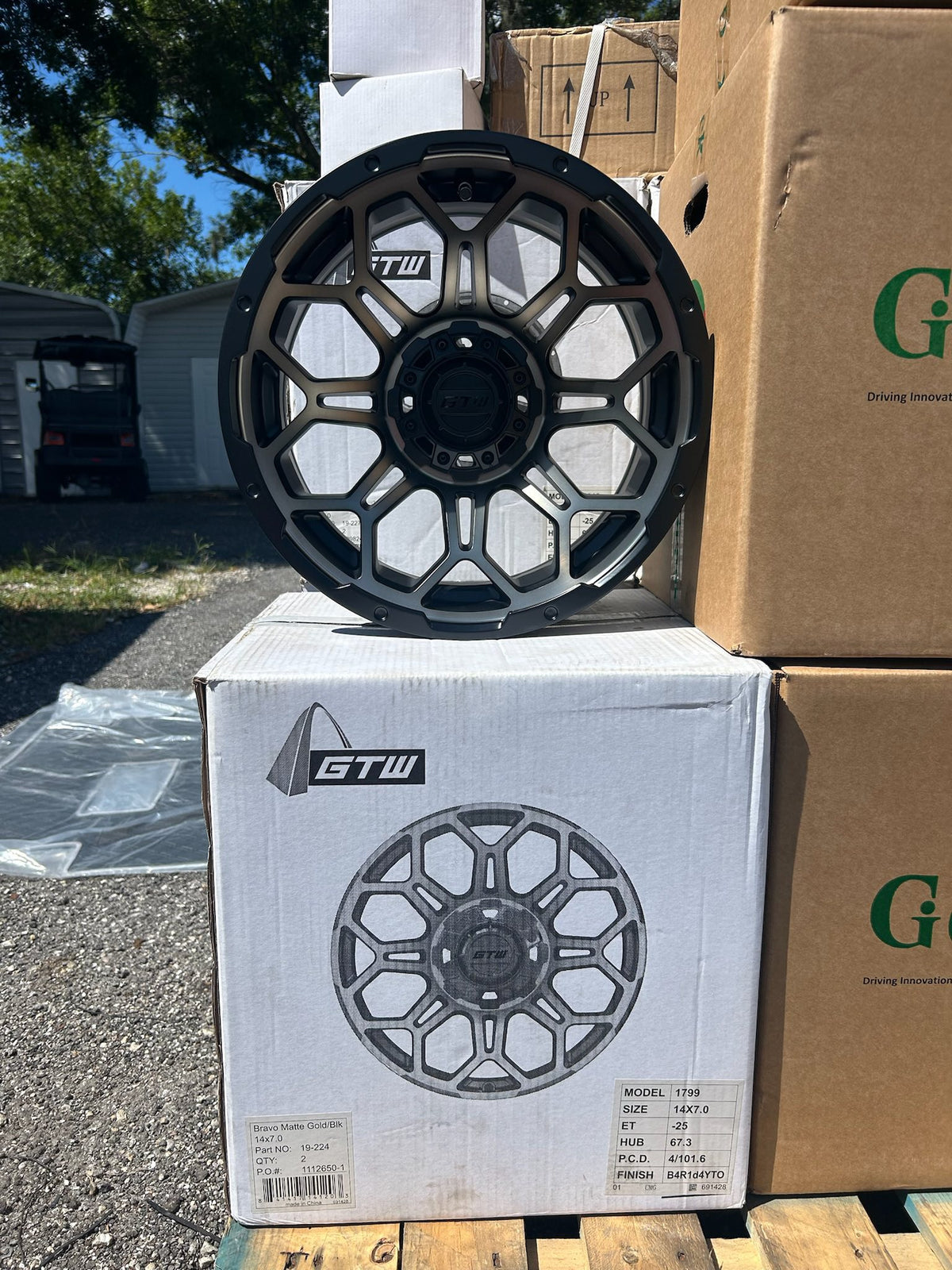 GTW Bravo 14" Rims Bronze / Black