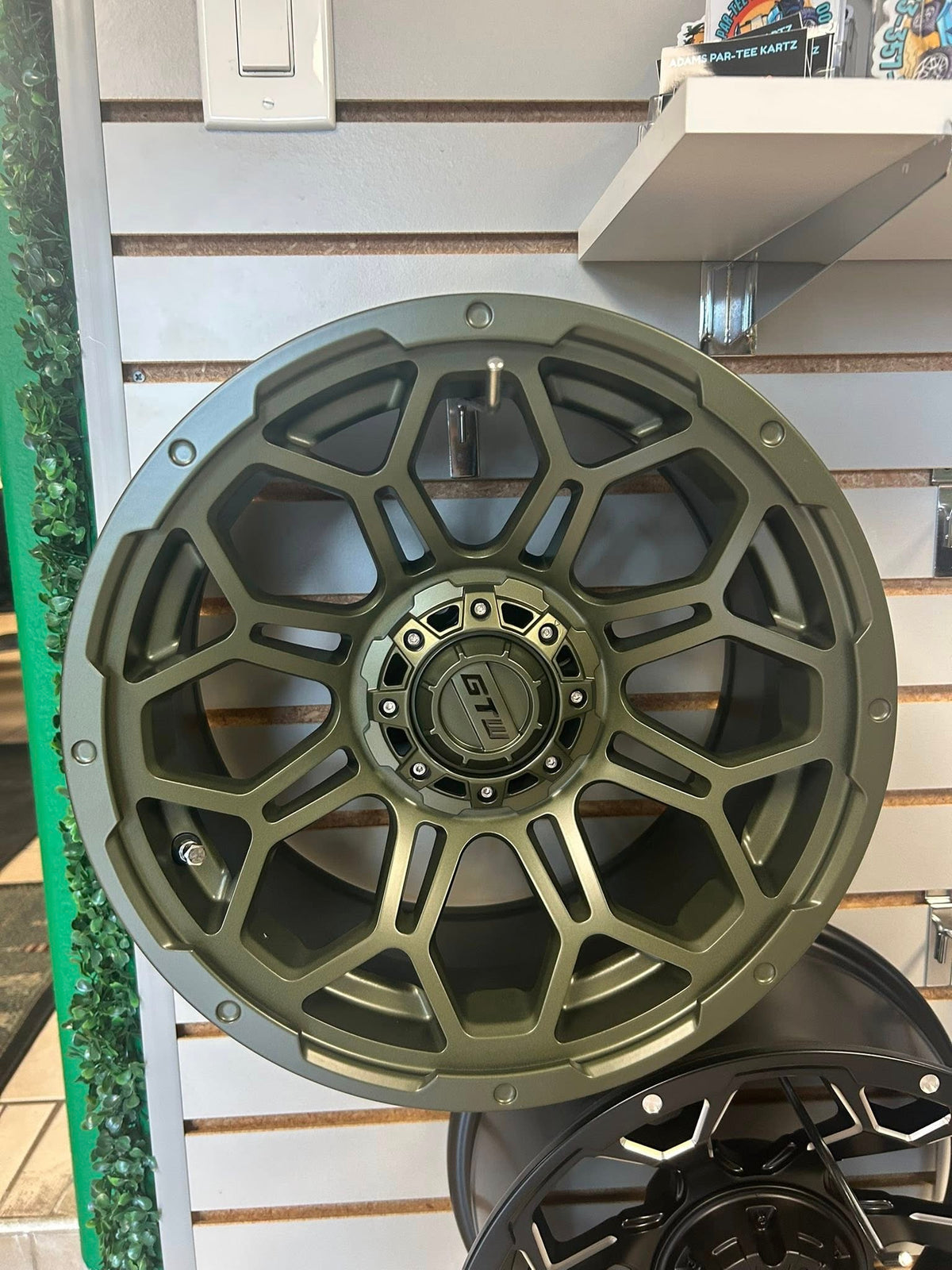 GTW 14" Bravo Rims Matte Green (SET OF 4)