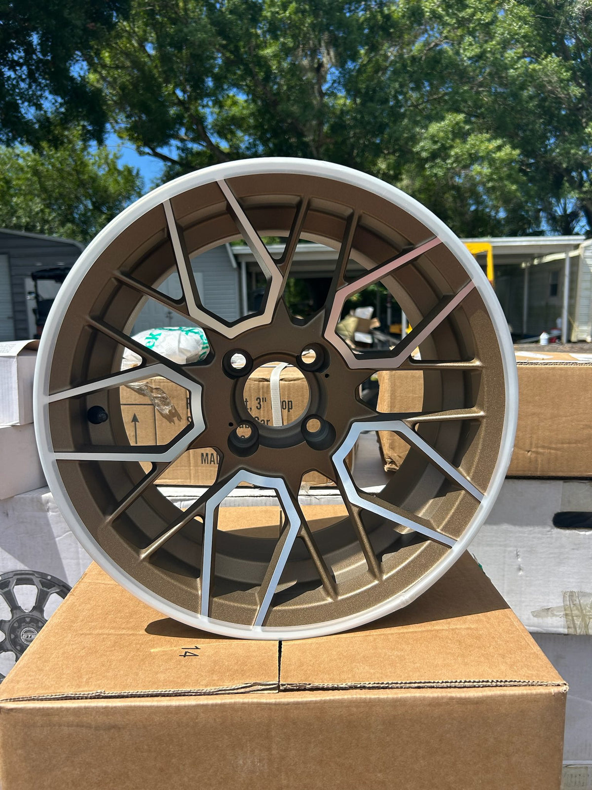 Genek 14" High Roller Matte Bronze & Machined Finish
