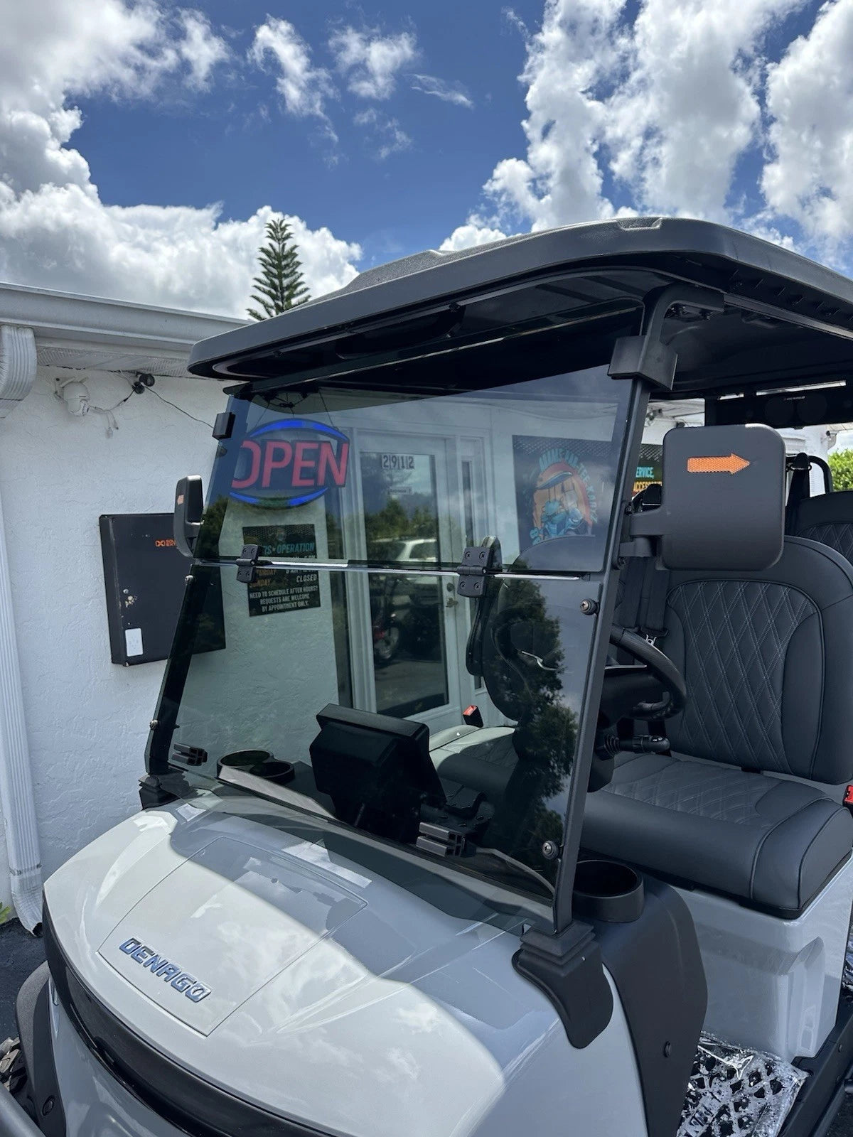 Denago Nomad/Rover Tinted Windshield With Hinges
